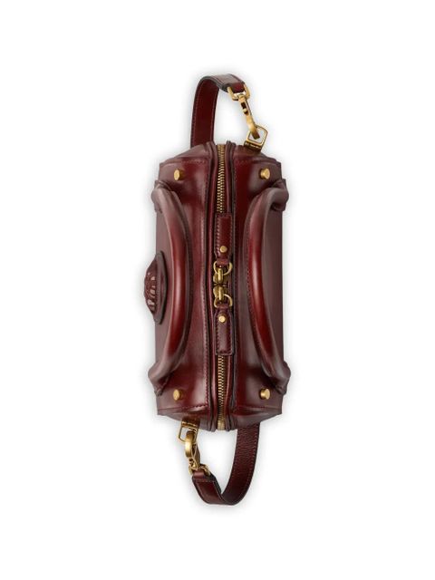 Versace Roomy small leather Boston bag - Brown