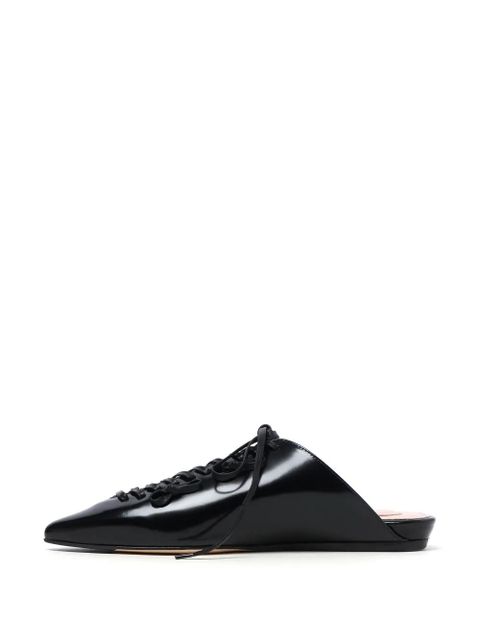 Simone Rocha lace-up mules - Black