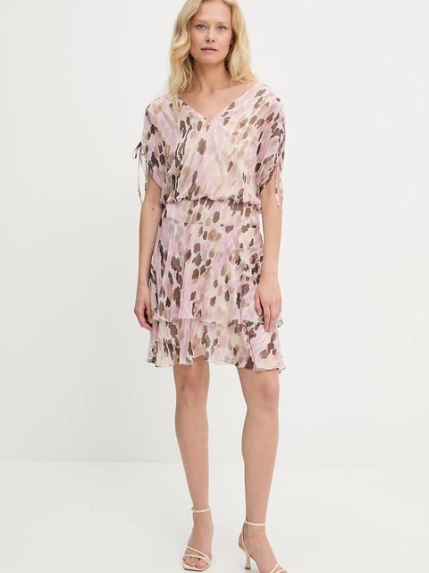 Answear.LAB sukienka kolor różowy mini rozkloszowana - zdjęcie produktu nr 2