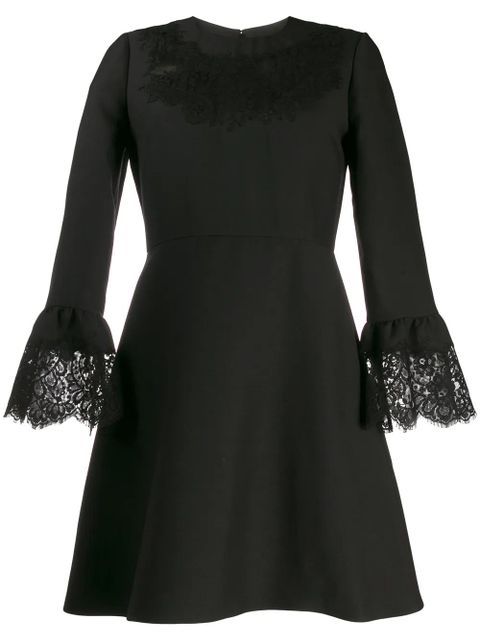 Valentino Garavani lace insert short dress - Black - zdjęcie produktu nr 1