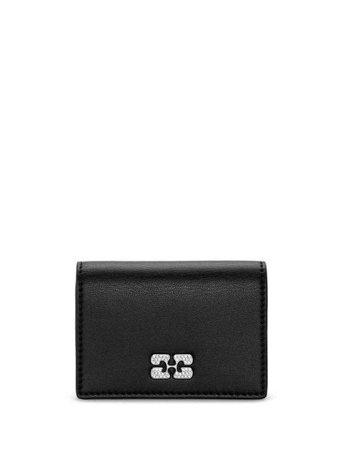 GANNI Bou flap card holder - Black - zdjęcie produktu nr 1