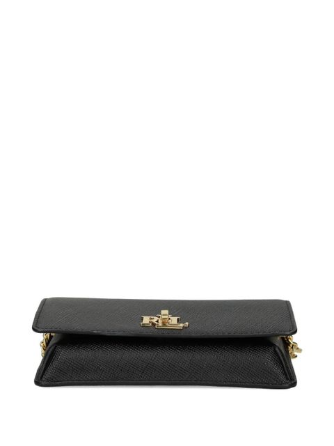 Lauren Ralph Lauren chain-strap leather cross body bag - Black