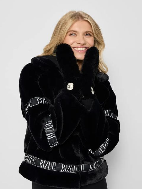 Bizuu rękawiczki ROKKA damskie kolor czarny ROKKA CZARNY