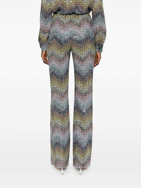 Missoni Sequined flared trousers - Blue