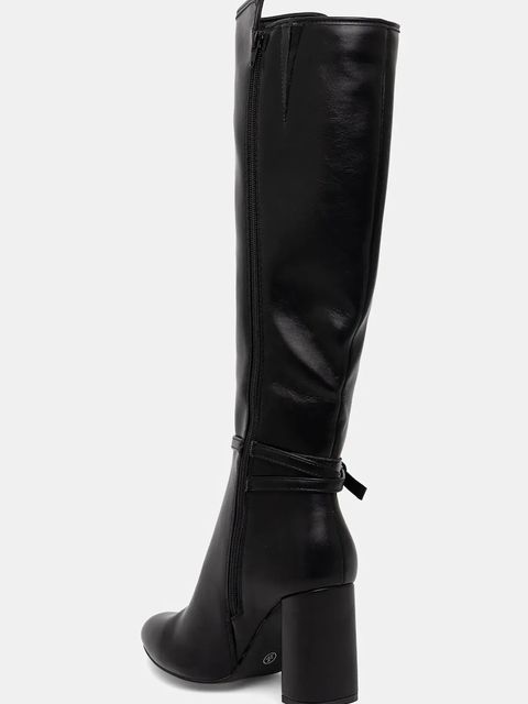 Answear.LAB kozaki kolor czarny na słupku lekko ocieplone - zdjęcie produktu nr 2