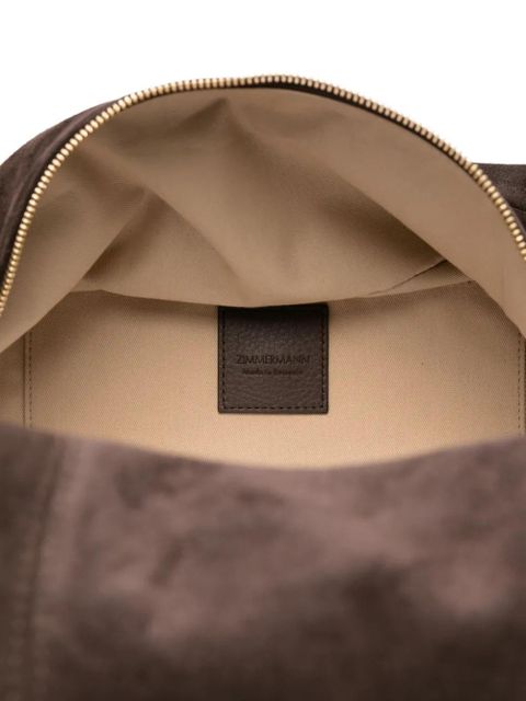 ZIMMERMANN Trampoline suede-leather shoulder bag - Brown
