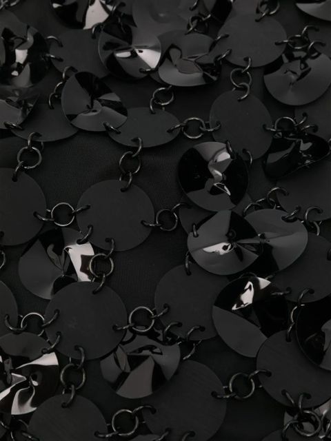 Rabanne disc-embellished tote bag - Black