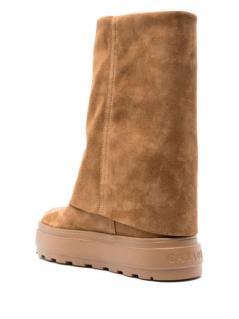 Casadei folded-top boots - Brown