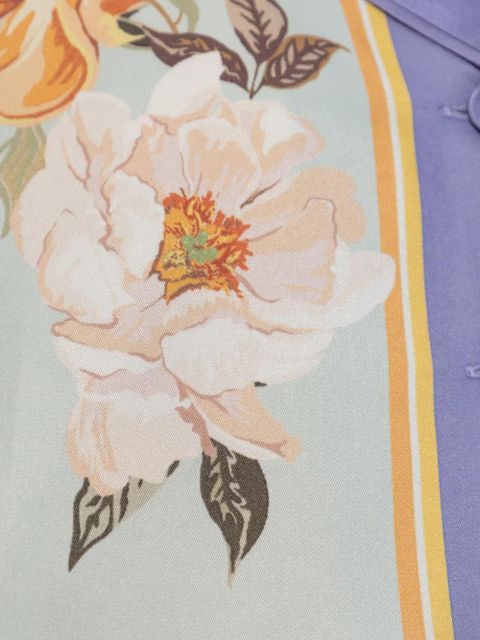 Self-Portrait floral-print shirt - Blue