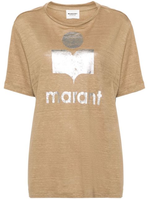 MARANT ÉTOILE Zewel logo-print T-shirt - Neutrals