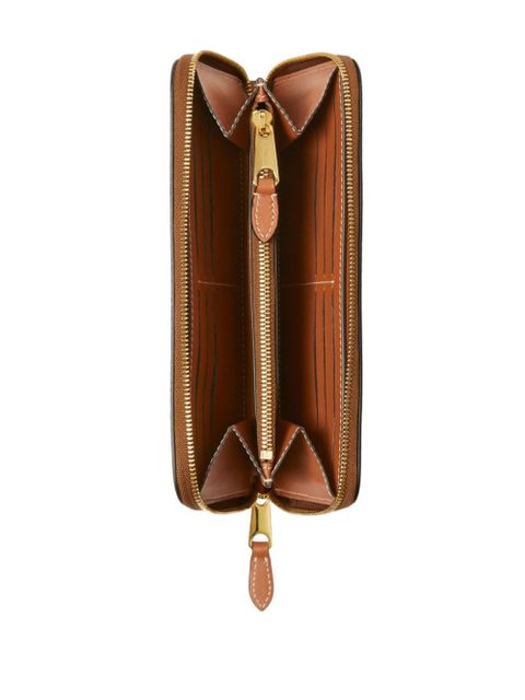 Burberry checked zipped leather wallet - Brown - zdjęcie produktu nr 2