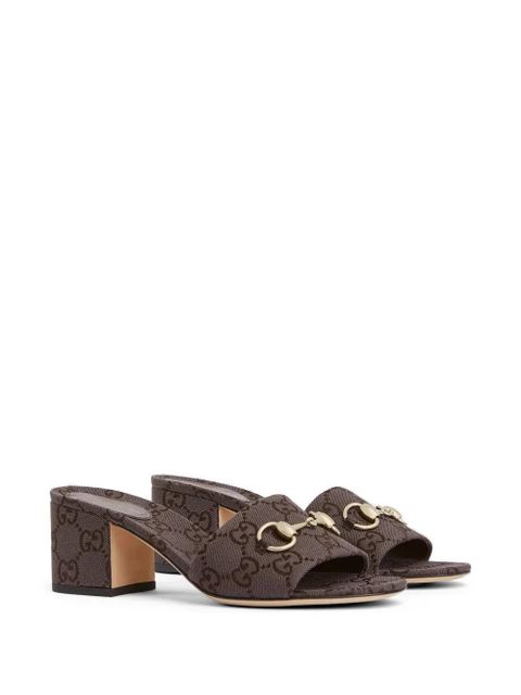 Gucci 55mm GG heeled sandals - Brown - zdjęcie produktu nr 2