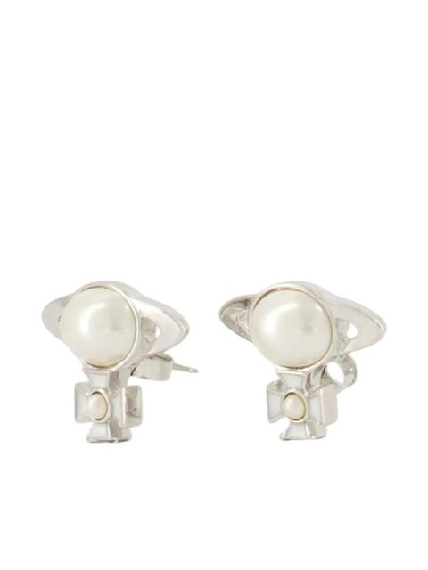 Vivienne Westwood Gaby Orb pearl earrings - Silver - zdjęcie produktu nr 1
