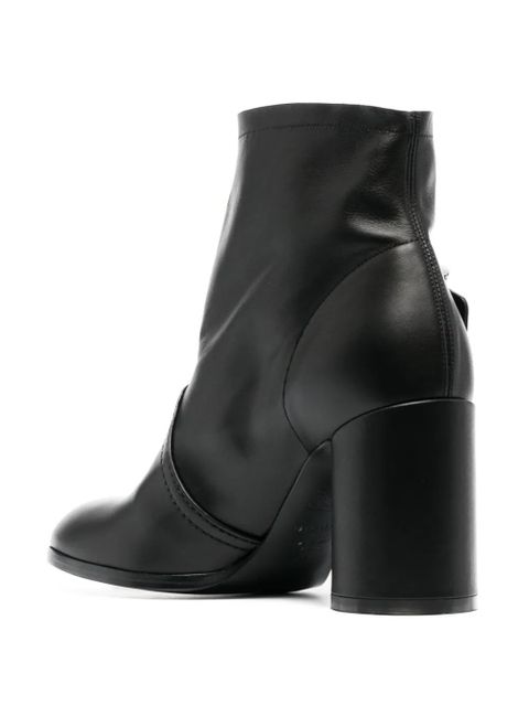 Casadei 85mm buckle-detail ankle boots - Black - zdjęcie produktu nr 2