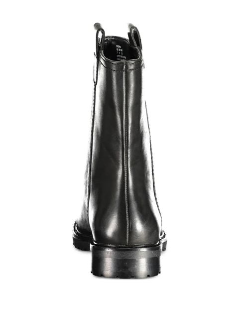 Lauren Ralph Lauren logo-plaque leather boots - Black