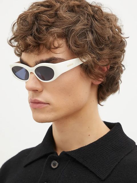 Jacquemus okulary przeciwsłoneczne OVALO kolor biały JAC4C7SUN