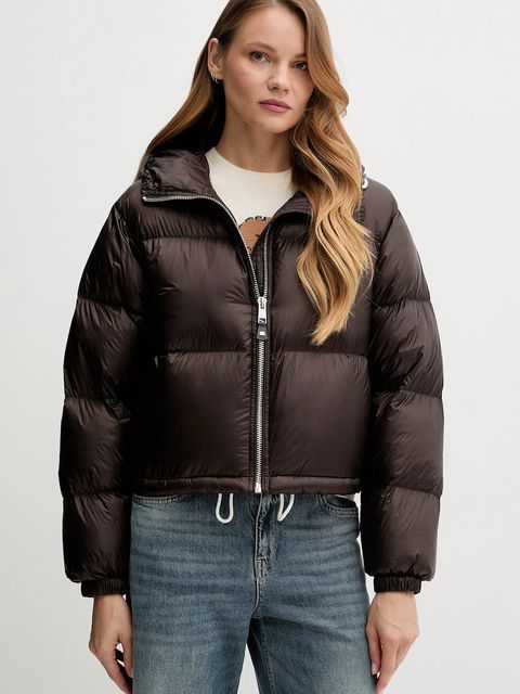 Tommy Hilfiger kurtka puchowa kolor brązowy zimowa WW0WW46541 - zdjęcie produktu nr 1