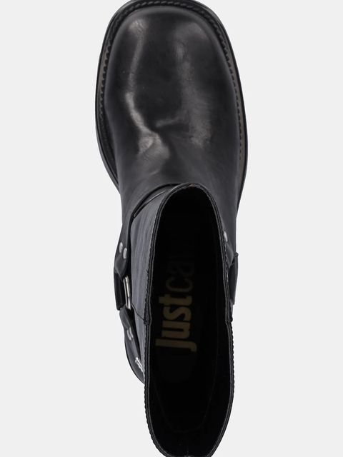 Just Cavalli botki damskie kolor czarny na słupku 79RA3S91ZSD61899