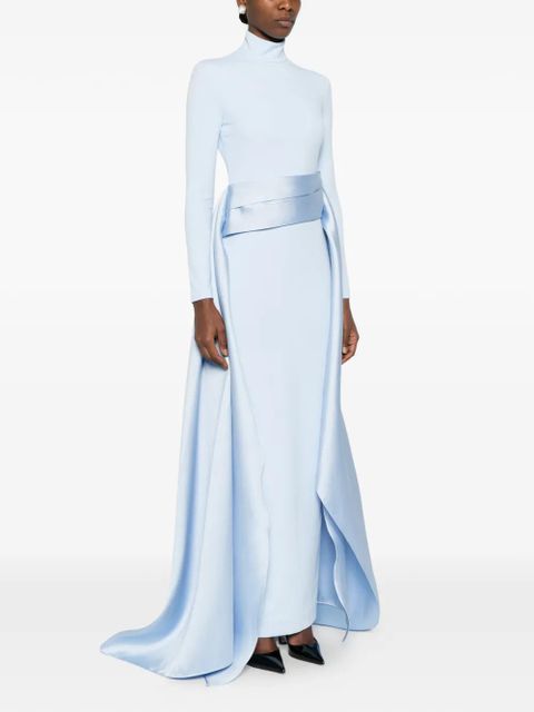 Solace London Olivia long-sleeved maxi dress - Blue