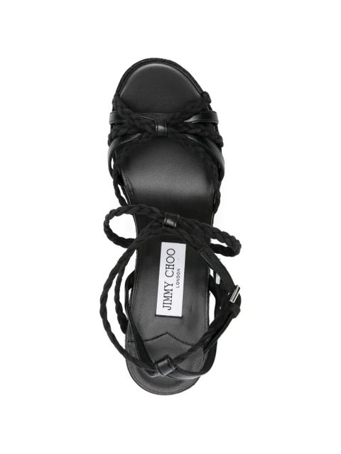 Jimmy Choo Nyre braided sandals - Black