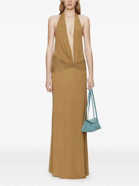 Christopher Esber Contour halterneck belted dress - Neutrals - zdjęcie produktu nr 1