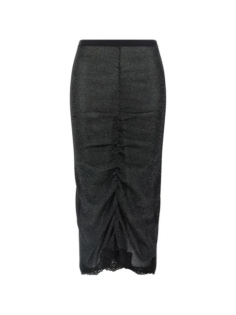 Valentino Garavani lace insert knitted skirt - Black - zdjęcie produktu nr 1
