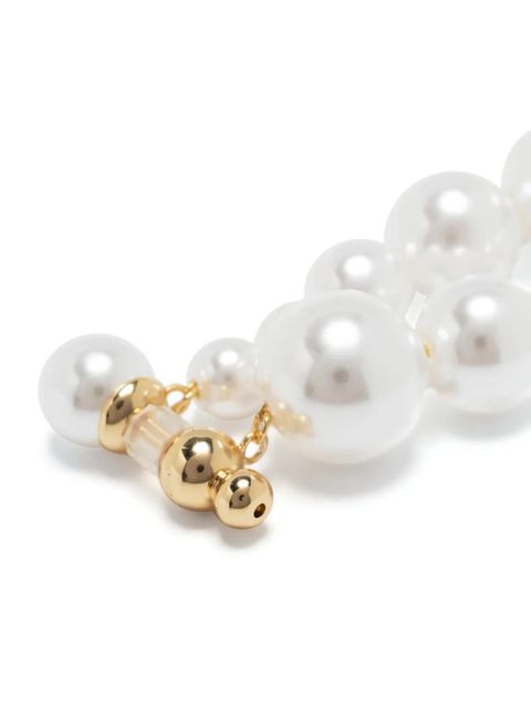 Cult Gaia Loreli pearl drop earrings - White