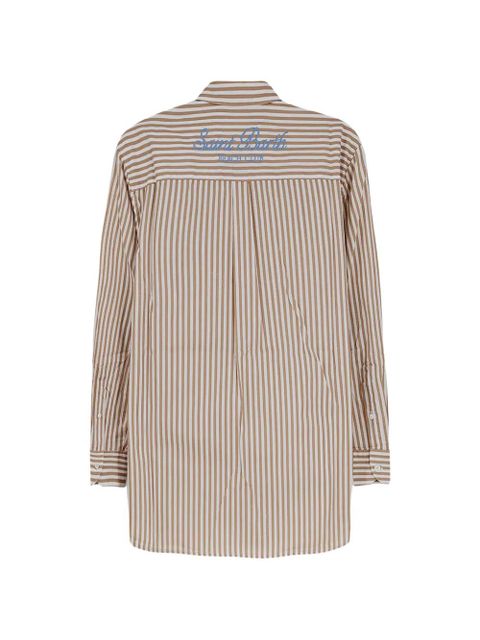 MC2 Saint Barth striped logo embroid shirt - Neutrals - zdjęcie produktu nr 2