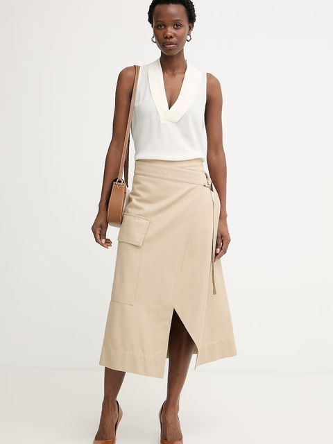 BOSS spódnica kopertowa z lyocellem Vonaria-W - zdjęcie produktu nr 1