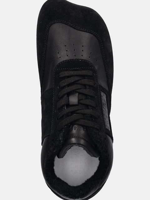 MM6 Maison Margiela sneakersy skórzane damskie kolor czarny S66WS0106