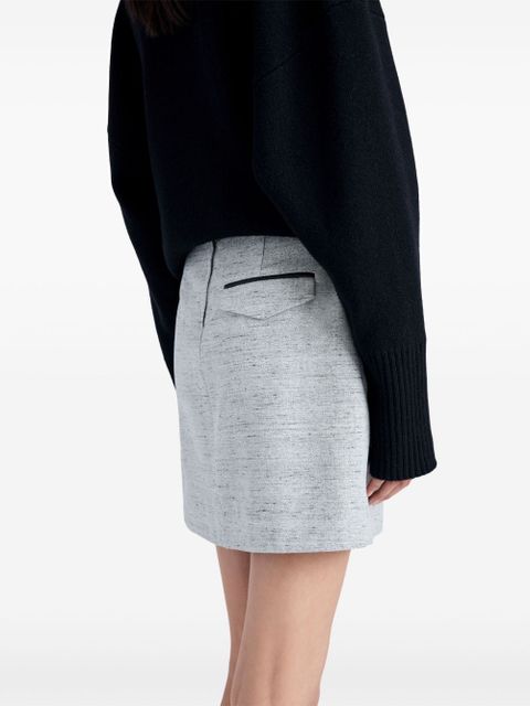 Proenza Schouler Judith mélange-effect skirt - Grey