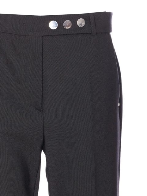 Sportmax Harry button zip trousers - Black