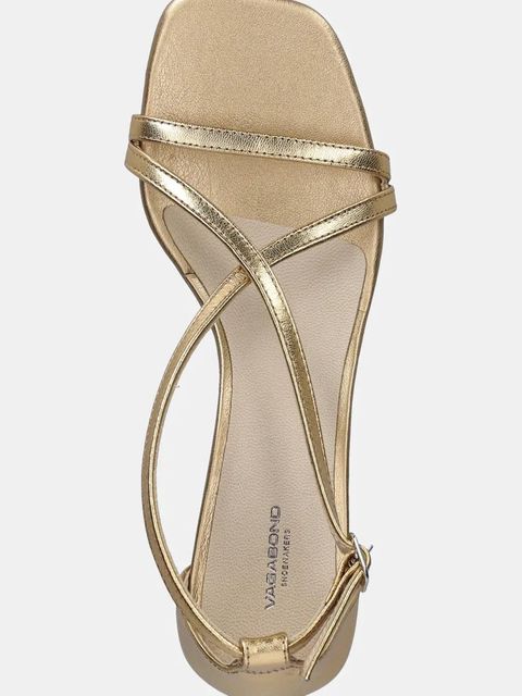 Vagabond Shoemakers sandały skórzane PIPER kolor złoty 5921-183-81