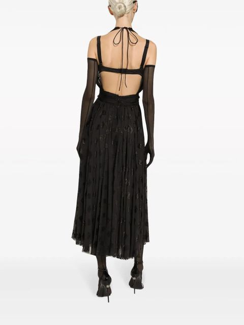 Dolce & Gabbana DNA DG-print midi dress - Black