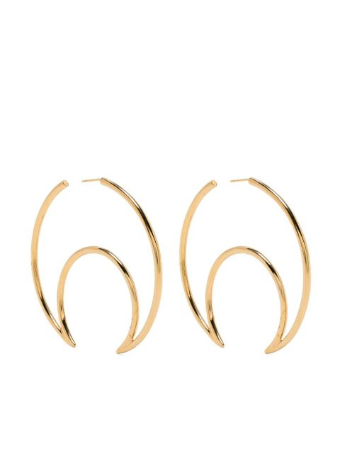 Marine Serre Moon hoop earrings - Gold - zdjęcie produktu nr 1