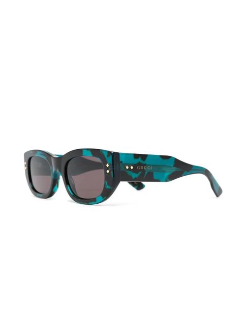 Gucci Eyewear square tinted sunglasses - Blue - zdjęcie produktu nr 2