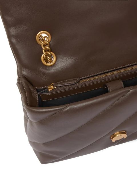 PINKO Classic Love Puff Maxi Quilt cross body bag - Brown