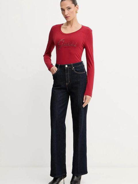 Guess longsleeve kolor czerwony W5YI26 J1314