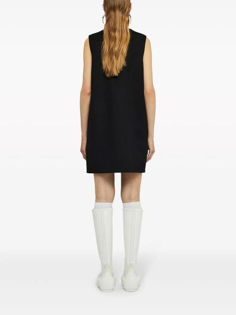 Jil Sander doubleface sleeveless cashmere dress - Black