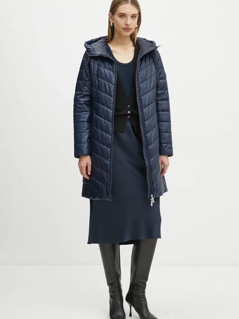 BOSS Orange kurtka damska kolor granatowy przejściowa 50527814 - zdjęcie produktu nr 2