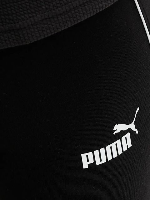 Puma legginsy damskie kolor czarny z aplikacją 685047