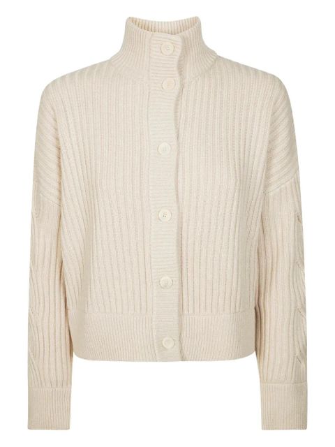 Max Mara Afelio button-ribbed cardigan - Neutrals - zdjęcie produktu nr 1