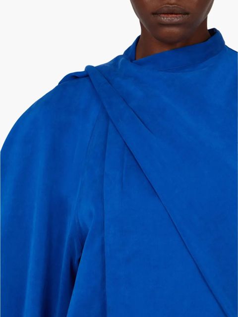 Ferragamo asymmetric shirt - Blue