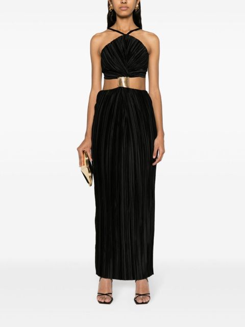 Cult Gaia Mitra pleated gathered gown - Black - zdjęcie produktu nr 2