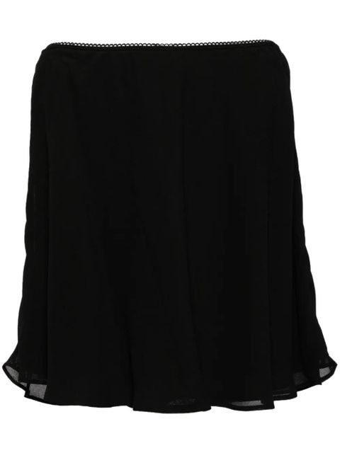 Reformation Brandy bow-detailing miniskirt - Black - zdjęcie produktu nr 1
