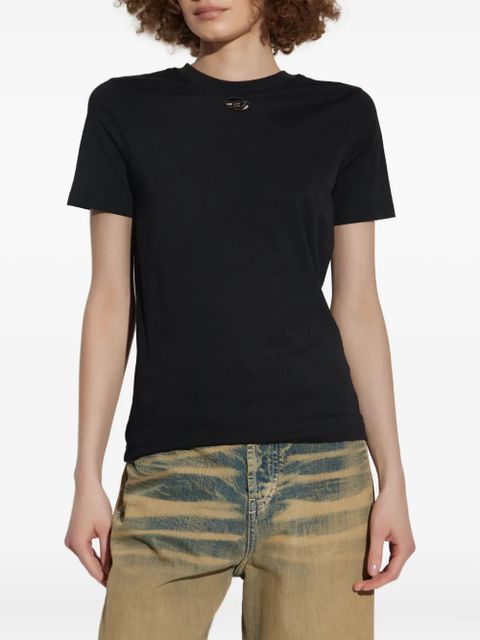 Diesel oval-detail T-shirt - Black - zdjęcie produktu nr 2
