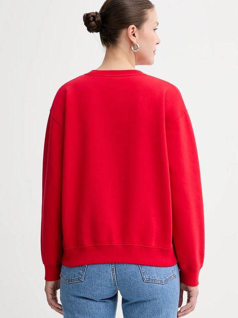 Levi's bluza damska kolor czerwony gładka 002AJ - zdjęcie produktu nr 2