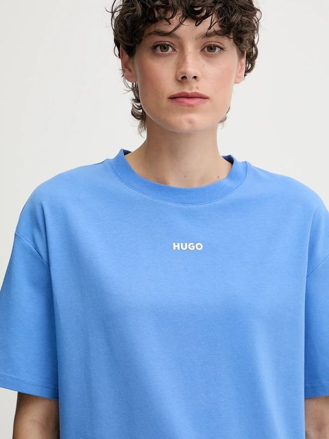 HUGO t-shirt lounge kolor fioletowy 50490593 - zdjęcie produktu nr 2