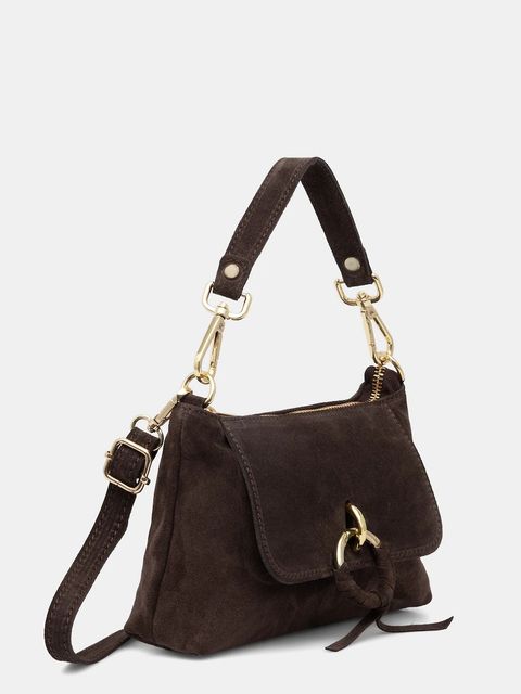 Answear.LAB torebka zamszowa kolor brązowy - zdjęcie produktu nr 2