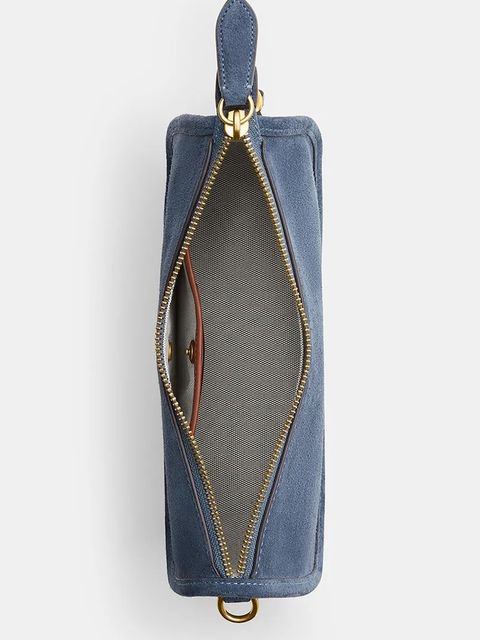 Coach torebka zamszowa Suede Waverly